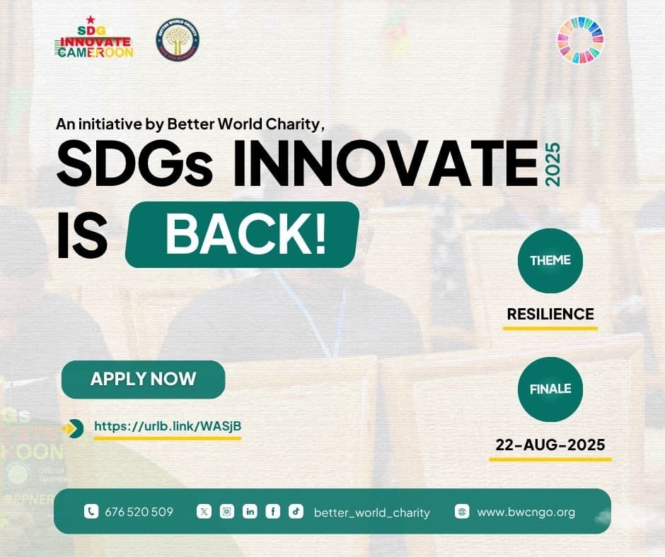 SDGs INNOVATE CAMEROON 2025 IS BACK